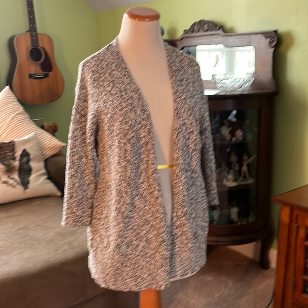 Cotton and Poly 3/4-sleeve cardi by J.Jill